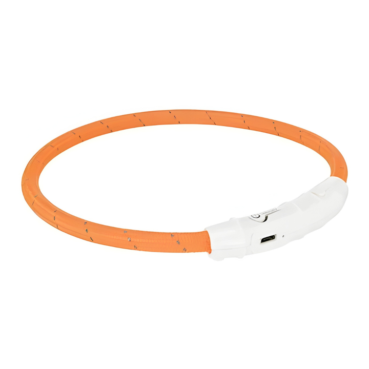 Trixie leuchtendes Hundehalsband - wiederaufladbar - Orange