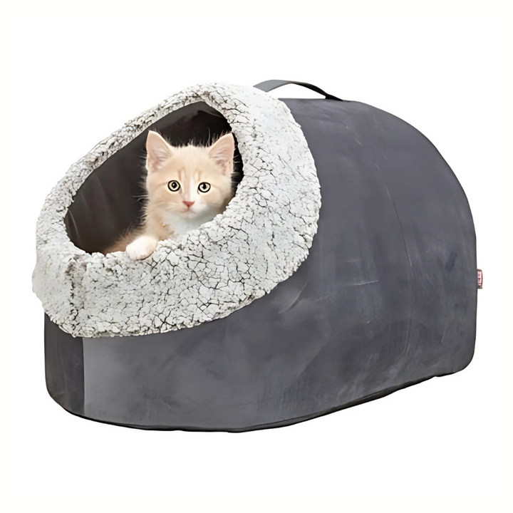 Trixie Cat Basket Iglo Calida Wärme Reflektierend Grau-Weiss/Schwarz