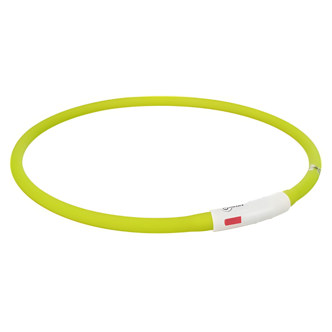 Trixie leuchtendes Hundehalsband - wiederaufladbar - Gelb