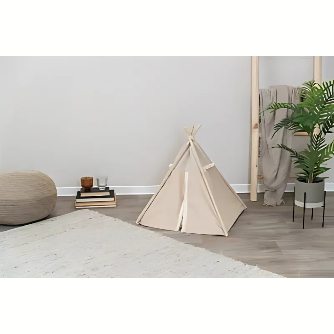 Trixie Katze Korb Tipi Boho Beige