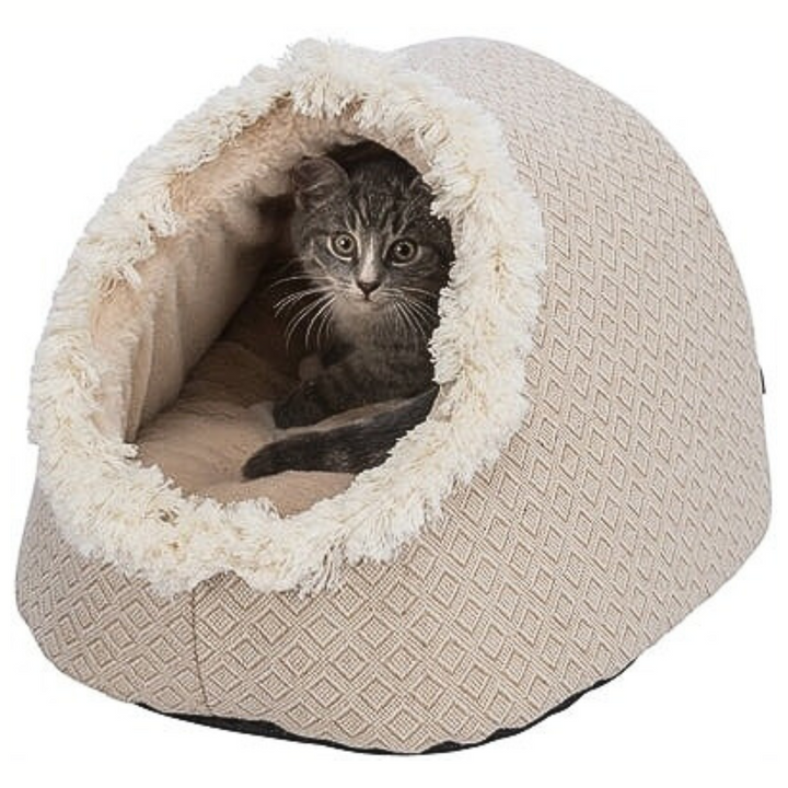 Trixie Katze Korb Iglu Boho Beige