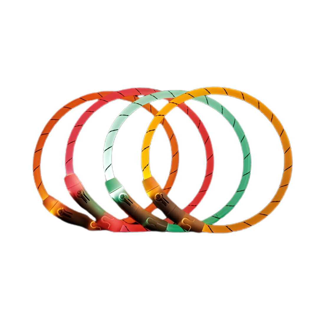 Trixie leuchtendes Hundehalsband - wiederaufladbar - Orange