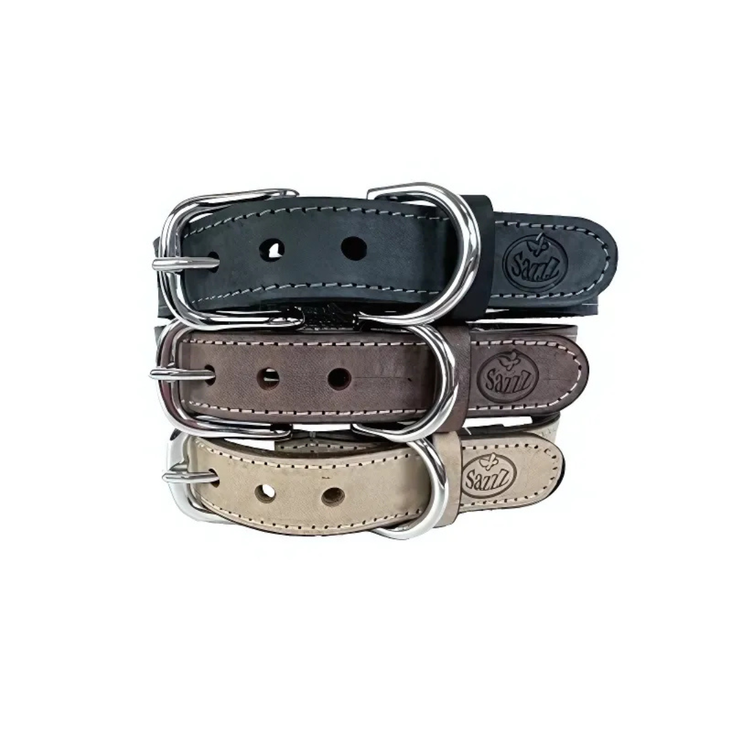 Sazzz Hundehalsband Nomad Vintage - Leder - Beige