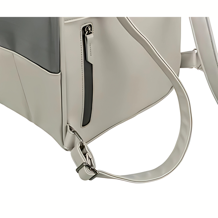 Trixie Hunde-Rucksack Citystyle Kunstleder Hellgrau
