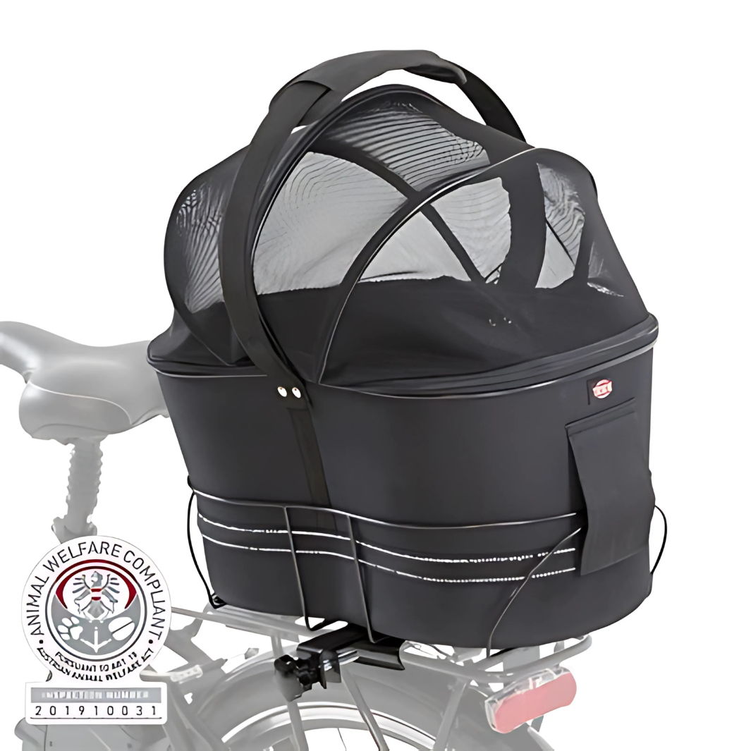 Trixie Fahrradkorb für Gepäckträger - Schwarz