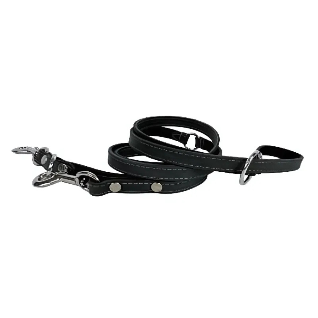 Sazzz Hundeleine Furchtlos Vintage - Leder - Anthrazit
