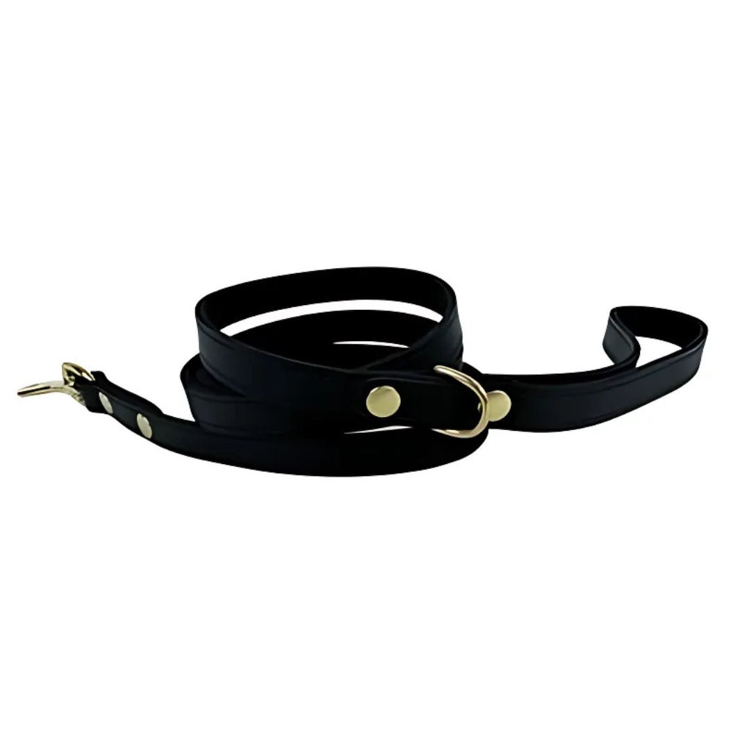 Sazzz Hundeleine Passion Classic - Leder -  Schwarz
