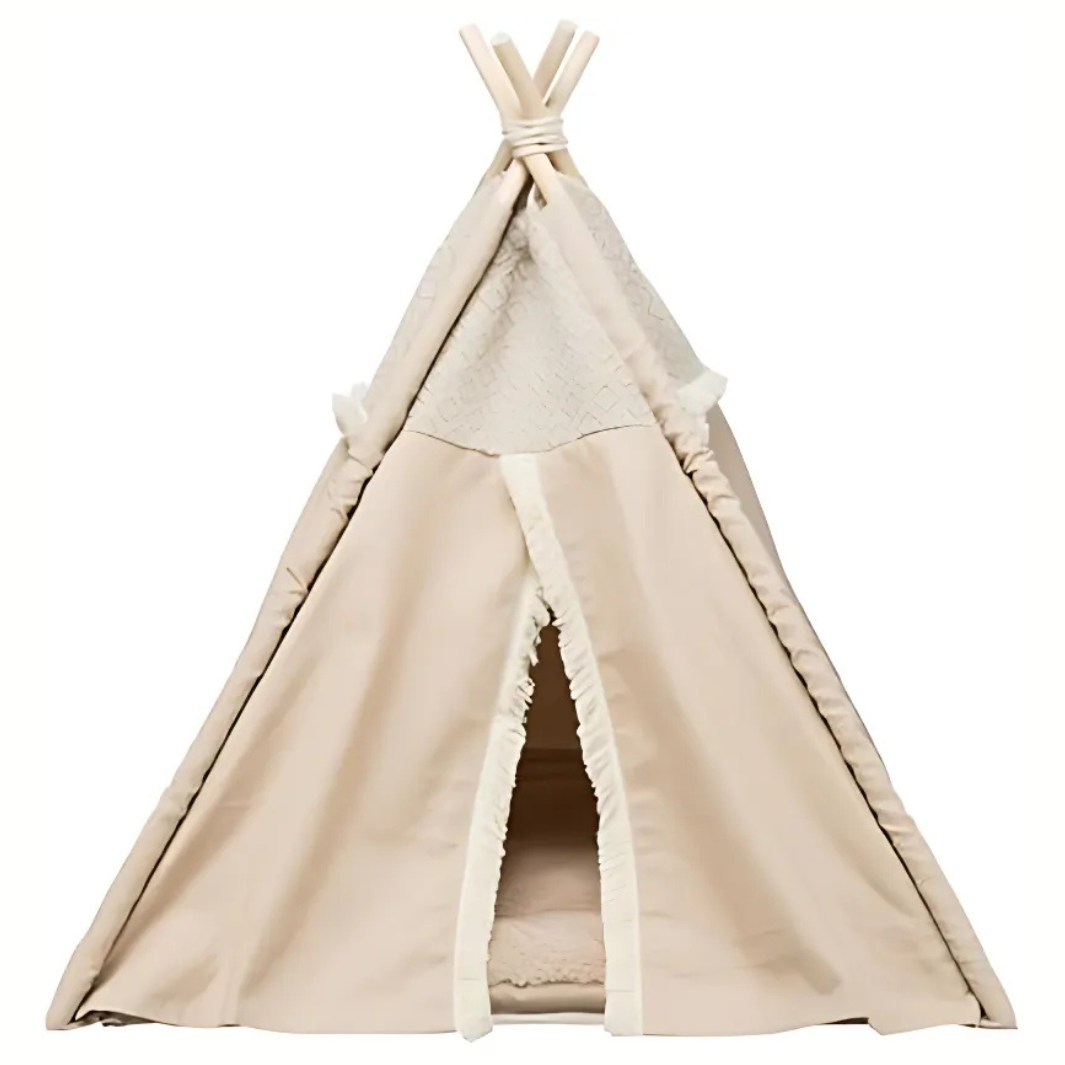Trixie Katze Korb Tipi Boho Beige