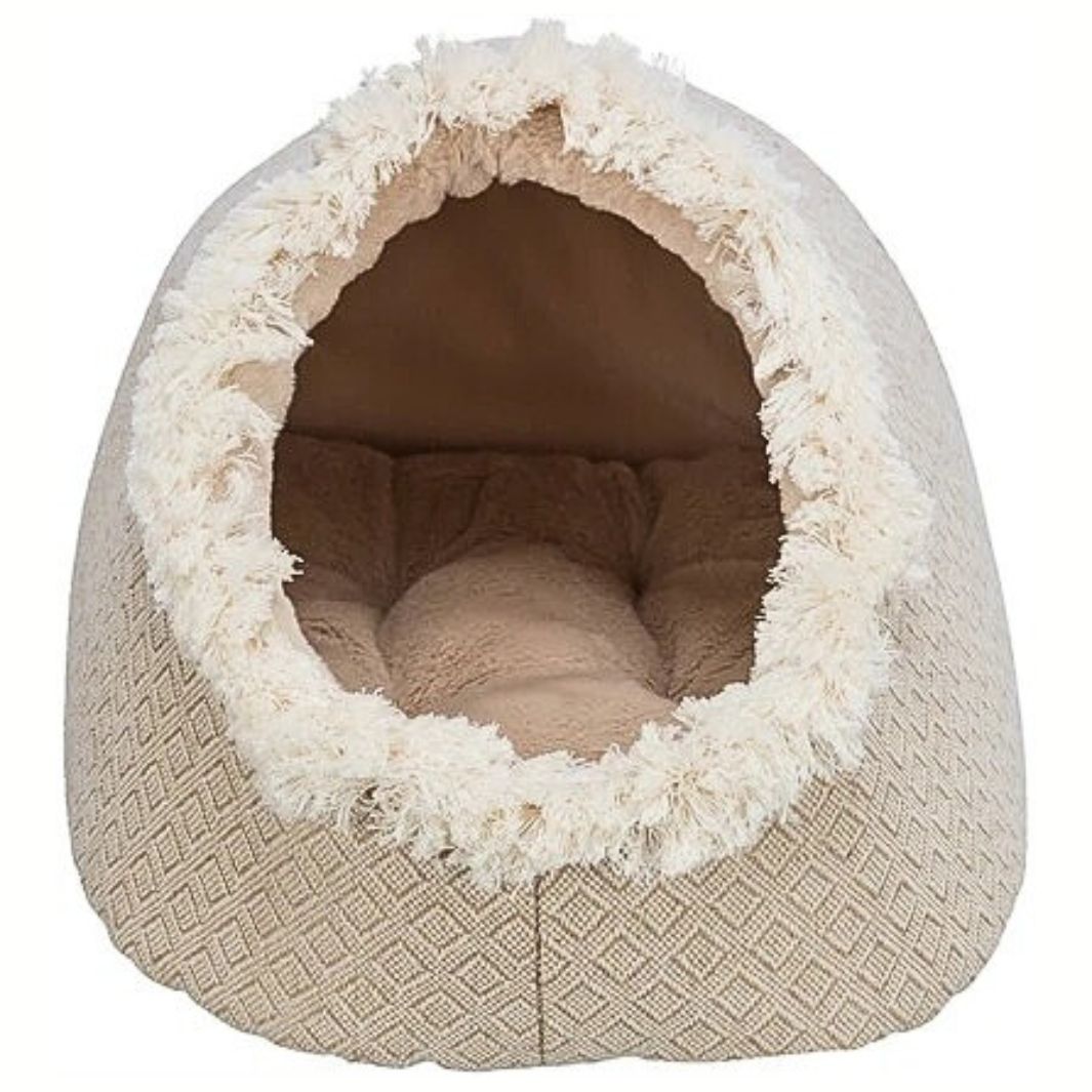 Trixie Katze Korb Iglu Boho Beige