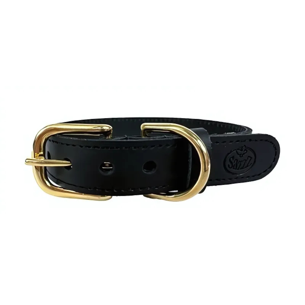 Sazzz Hundehalsband Braveheart Classic - Leder - Schwarz