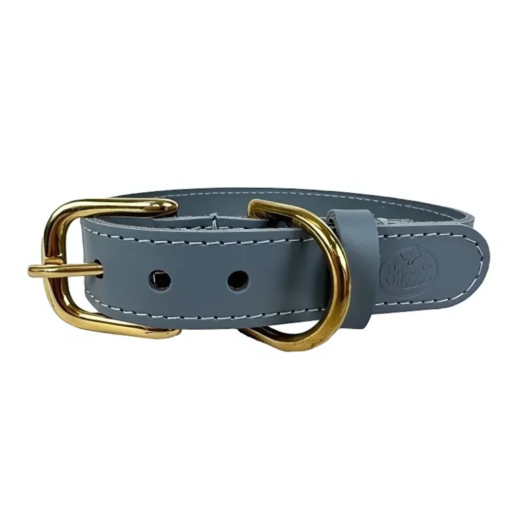 Sazzz Hundehalsband Braveheart Classic Leder - Hellblau