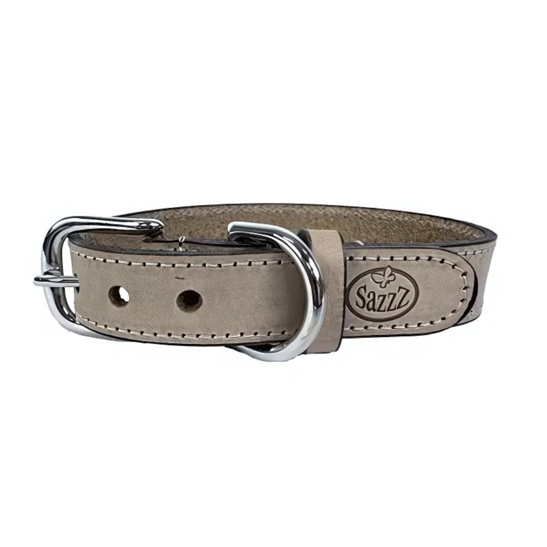 Sazzz Hundehalsband Nomad Vintage - Leder - Beige