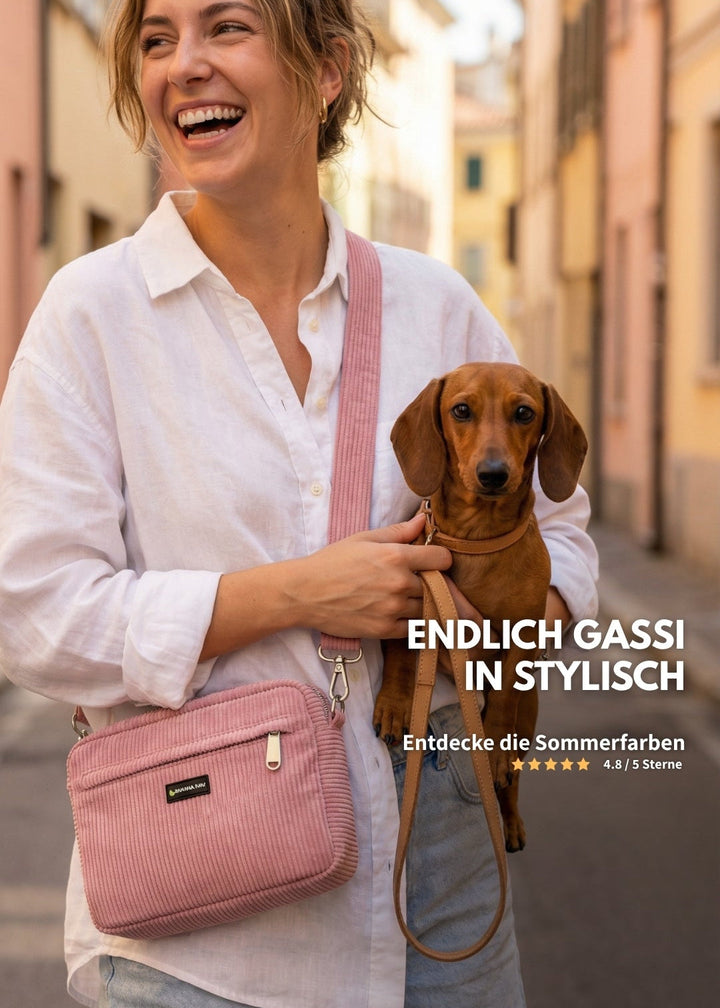 Gassitasche · Cord · Rosewood Blush