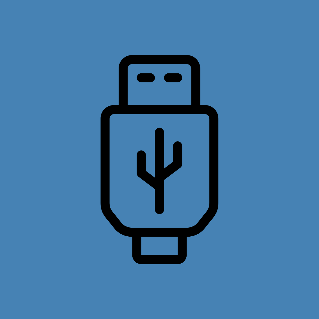 USB oder Batterien